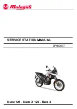 Malaguti Dune 125 Service Station Manual preview