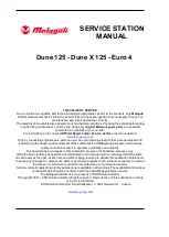 Preview for 2 page of Malaguti Dune 125 Service Station Manual