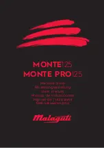 Malaguti MONTE 125 User Manual preview