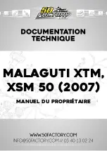 Malaguti XSM 50 2007 Manual preview