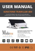 Malatech SUNSTONE TRAVELLER 600 User Manual preview