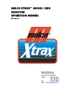 Malco XTRAX 1200 Operation Manual preview