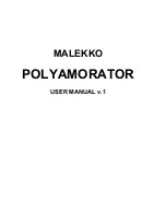 Malekko POLYAMORATOR User Manual preview