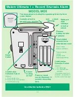 Предварительный просмотр 17 страницы Malem MO4S Instruction Booklet