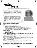 Malibu Boats WF540 General Instructions preview