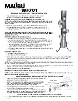 Malibu Boats WF701 General Instructions preview