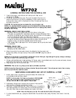 Malibu Boats WF702 General Instructions preview