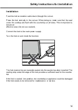 Preview for 14 page of Malloca MH-02I N Operating And Installation Instructions