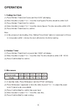 Preview for 20 page of Malloca MW-925BF User Manual