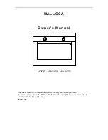 Malloca MW34TG Owner'S Manual preview