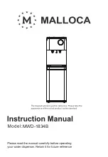 Preview for 1 page of Malloca MWD-1834B Instruction Manual