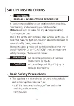 Preview for 4 page of Malloca WQP6-890F3 Instruction Manual