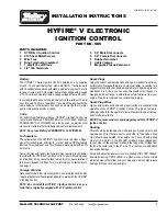 Mallory HYFIRE V Installation Instructions Manual preview