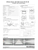 Preview for 1 page of Malmbergs 99 190 25 Installation And Instruction Manual