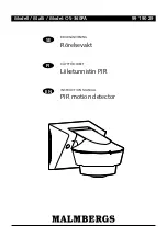 Предварительный просмотр 1 страницы Malmbergs 99 190 29 Instruction Manual