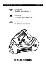 Malmbergs A-401 Instruction Manual preview