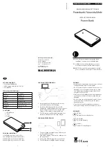 Предварительный просмотр 1 страницы Malmbergs B620 Instruction Manual