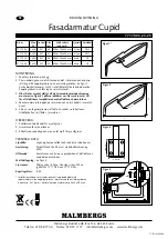 Preview for 1 page of Malmbergs Cupid 77 170 03 Instruction Manual