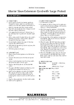 Preview for 3 page of Malmbergs EMP306SA Instruction Manual