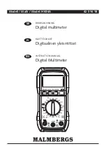 Malmbergs HK36A Instruction Manual preview