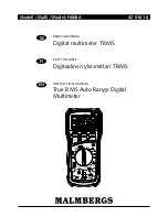 Malmbergs HK68A Instruction Manual preview