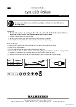 Malmbergs Lyra Instruction Manual предпросмотр