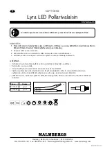 Preview for 2 page of Malmbergs Lyra Instruction Manual