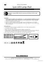 Preview for 3 page of Malmbergs Lyra Instruction Manual