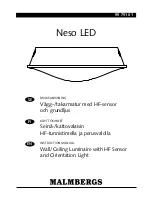 Malmbergs Neso LED Instruction Manual предпросмотр