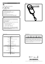 Preview for 2 page of Malmbergs P-257/2 Manual