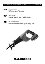 Malmbergs PLCUL-94/18V Instruction Manual preview