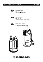 Malmbergs SPP100 Instruction Manual предпросмотр