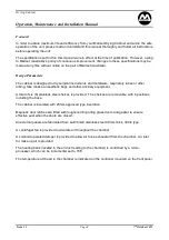 Предварительный просмотр 3 страницы Malmet Drying Cabinet Operation, Maintenance And Installation Manual