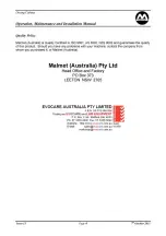 Предварительный просмотр 4 страницы Malmet Drying Cabinet Operation, Maintenance And Installation Manual
