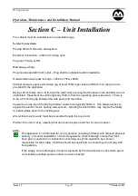 Preview for 9 page of Malmet Drying Cabinet Operation, Maintenance And Installation Manual