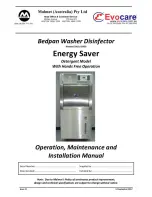 Preview for 1 page of Malmet Energy Saver ES910 Operation, Maintenance And Installation Manual