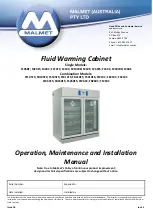 Preview for 1 page of Malmet F105BT Operation, Maintenance And Installation Manual