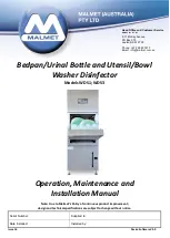 Malmet WDS1 Operation, Maintenance And Installation Manual preview