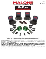 Предварительный просмотр 1 страницы Malone BigFoot MPG112 Installation & Loading Instructions