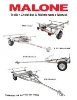 Preview for 1 page of Malone EcoLight MPG585 Checklist & Maintenance Manual