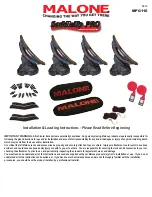 Preview for 1 page of Malone SaddleUp PRO MPG110 Installation & Loading Instructions