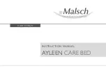 Preview for 1 page of Malsch AYLEEN CARE BED Instruction Manual