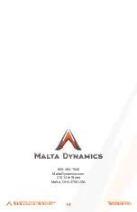 Preview for 16 page of Malta Dynamics A6303 Instruction Manual