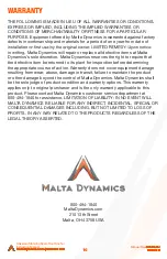 Preview for 16 page of Malta Dynamics A6317 Instruction Manual