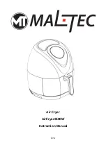 Предварительный просмотр 8 страницы MALTEC AirFryer2500W Instruction Manual