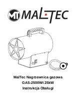 MALTEC GAS-2500Wt Instruction Manual preview