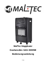 Preview for 17 page of MALTEC GAS-5000Wt Instruction Manual