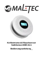 Предварительный просмотр 11 страницы MALTEC SafeSensor2000 Instruction Manual