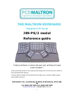 Предварительный просмотр 1 страницы Maltron J89-PS/2 Reference Manual