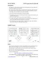 Preview for 2 page of Maltron L89 User Manual